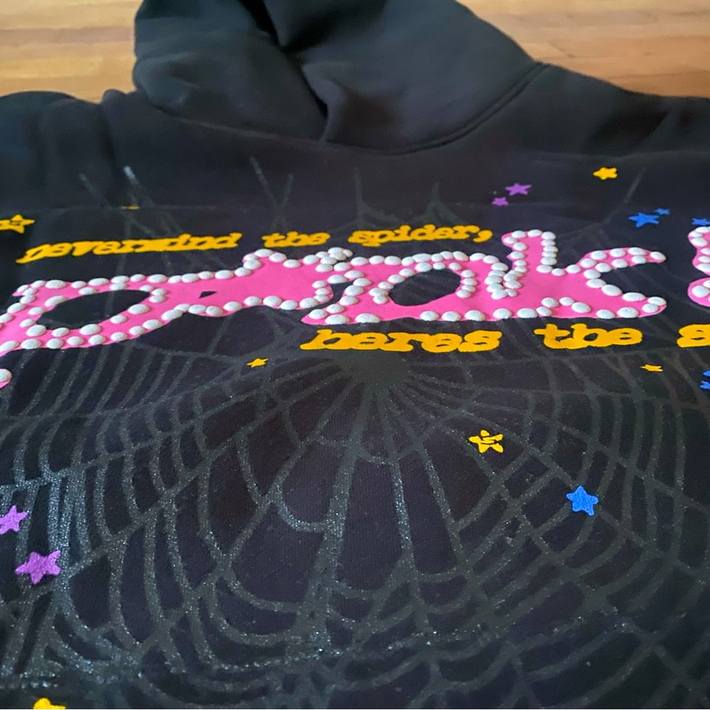 SP5DER HOODIE BLACKKKK (MAKE ANY OFFER ILL HELP YOU OUT)